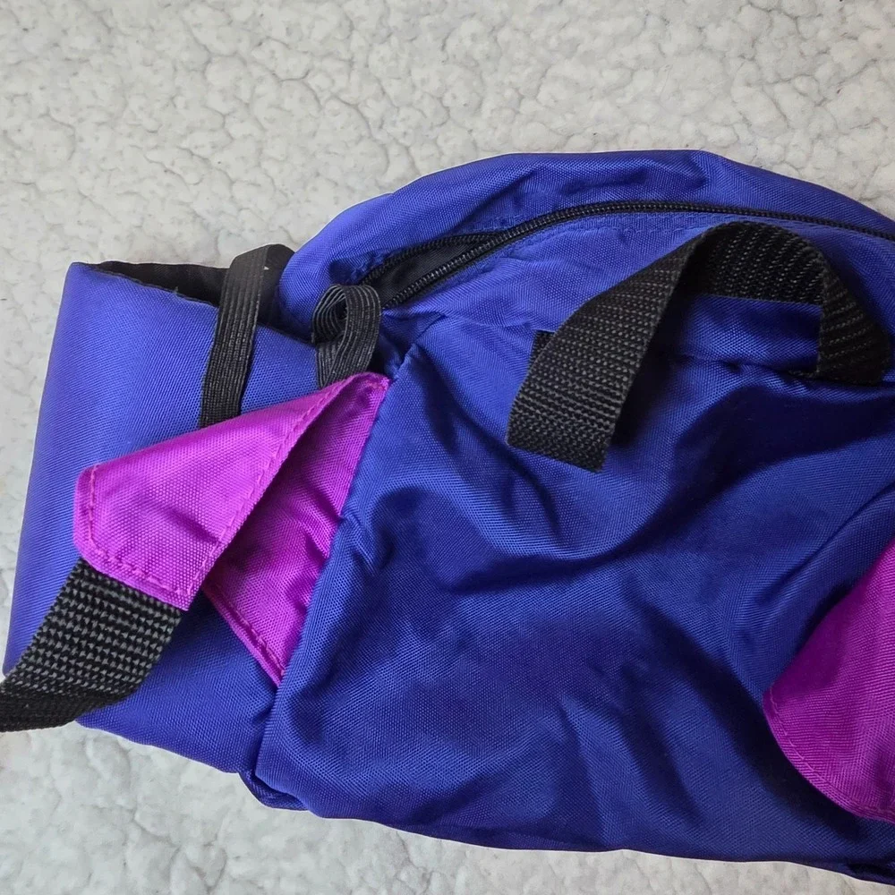 Vintage Coleman Outdoor Waist Pack 90s Retro Blue Purple